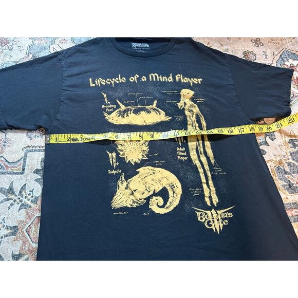 Dungeons & Dragons Graphic T-shirt Black Basic Mind Player M - Picture 3 of 7